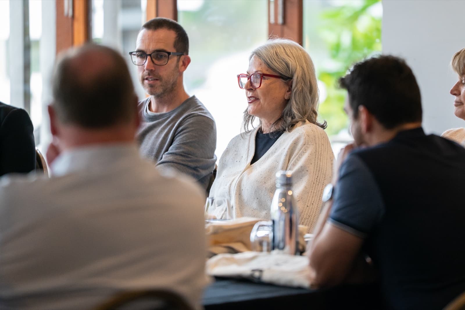TidyHQ team in discussion at the Sports Connect Summit