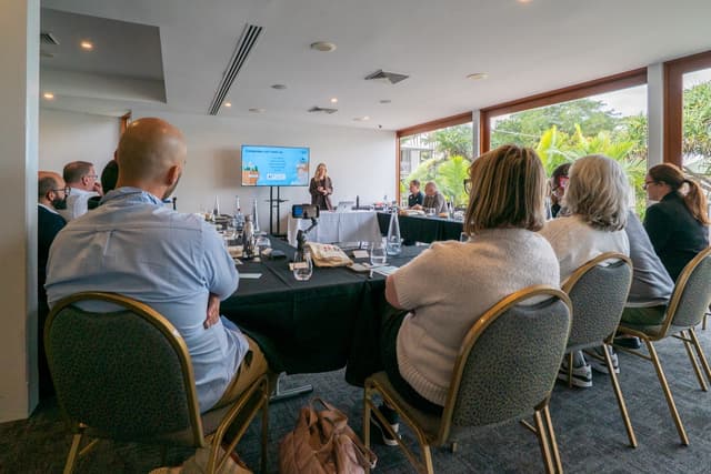 Leading a session at the summit
