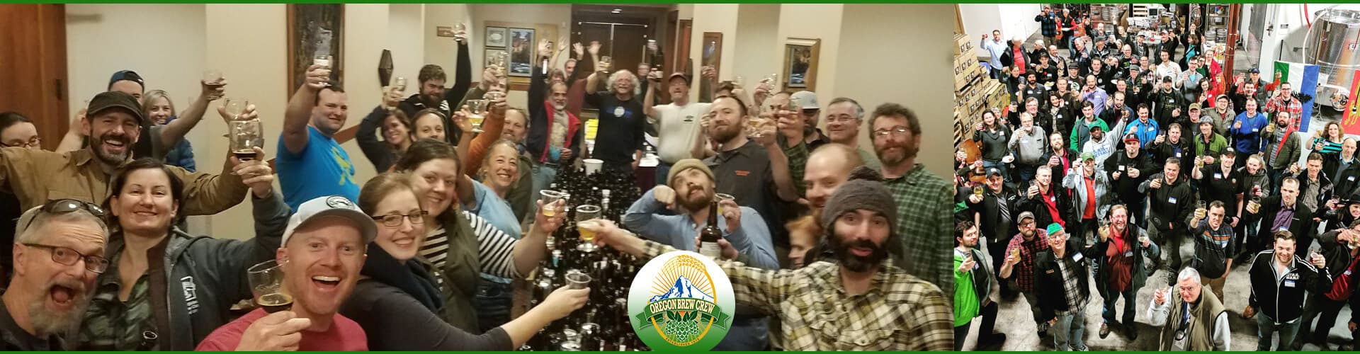 Oregon Brew Crew members at a homebrew event